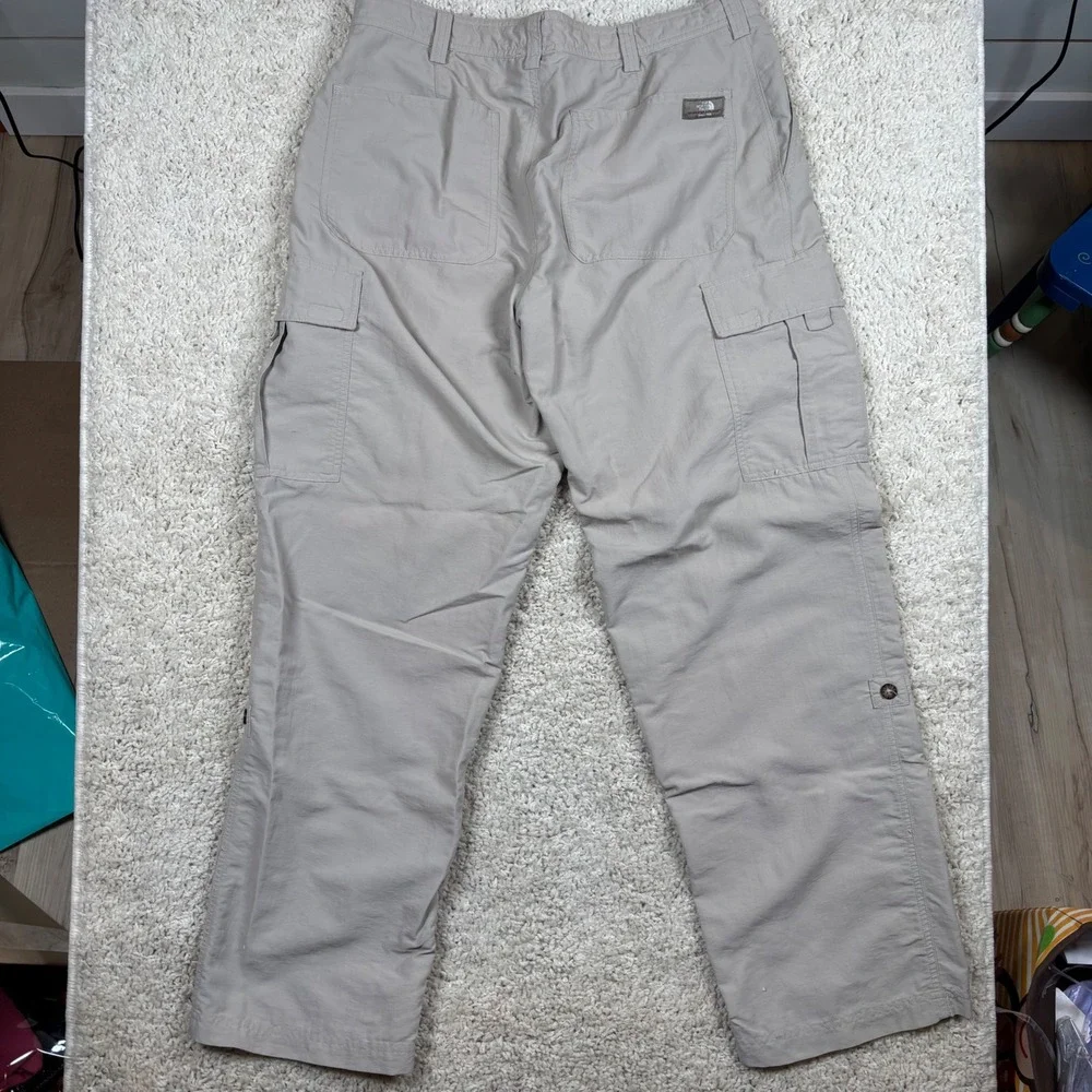 The North Face Mens Cargo Pants Khaki Utility Pockets Hiking Outdoor Size 36‎